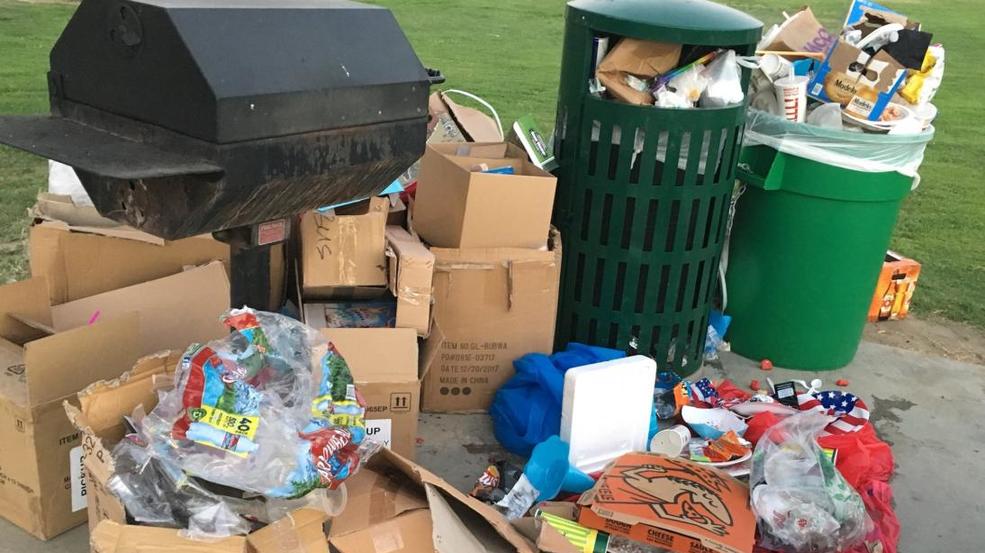 The day after the Fourth of July Trash to pick up, citations to pay KBAK
