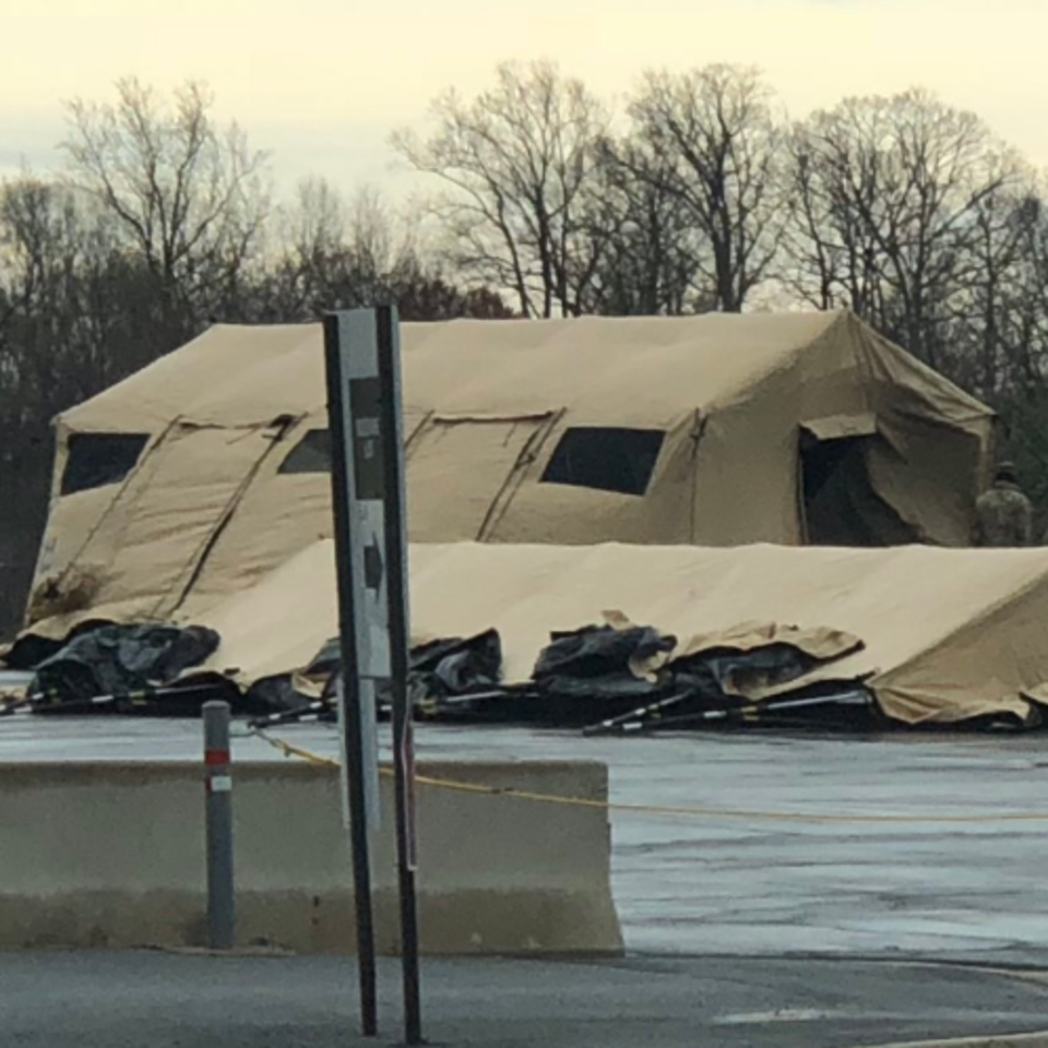 Military Tents At Fedex Field Will Be Used As Covid 19 Testing