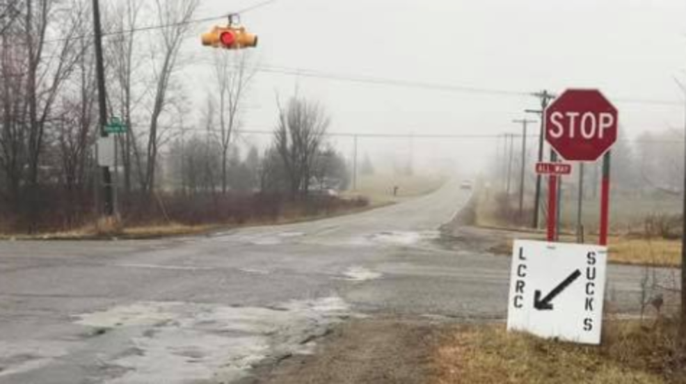 Lapeer County Road Commission removes sign, responds to criticism WEYI