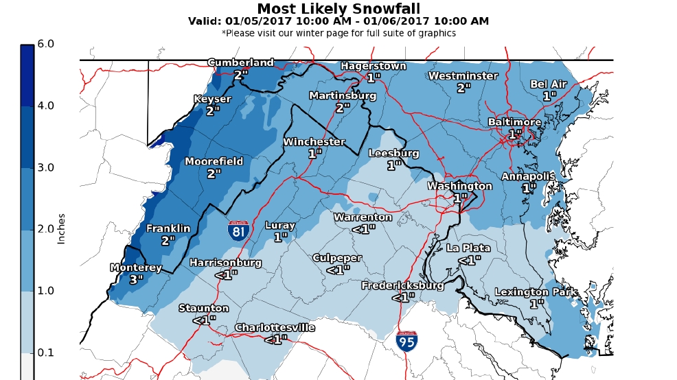 NWS expands Winter Weather Advisories across several Md. counties WBFF