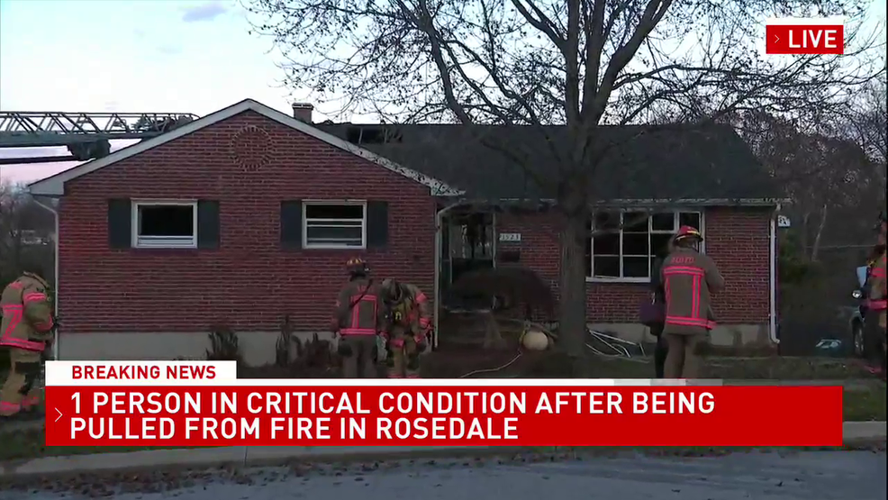 Afternoon fire in Rosedale leaves 1 in critical conditon WBFF