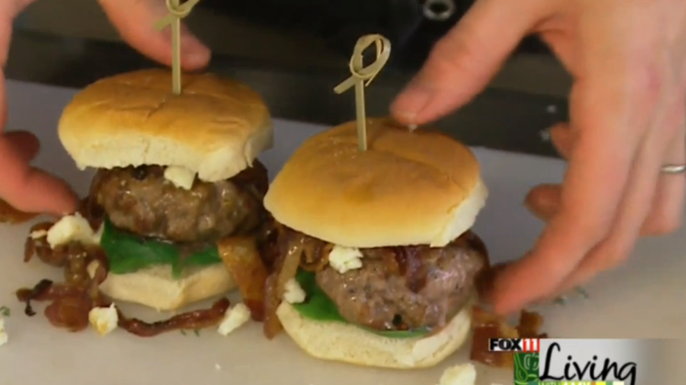 Burger Sliders with BaconOnion Jam WLUK