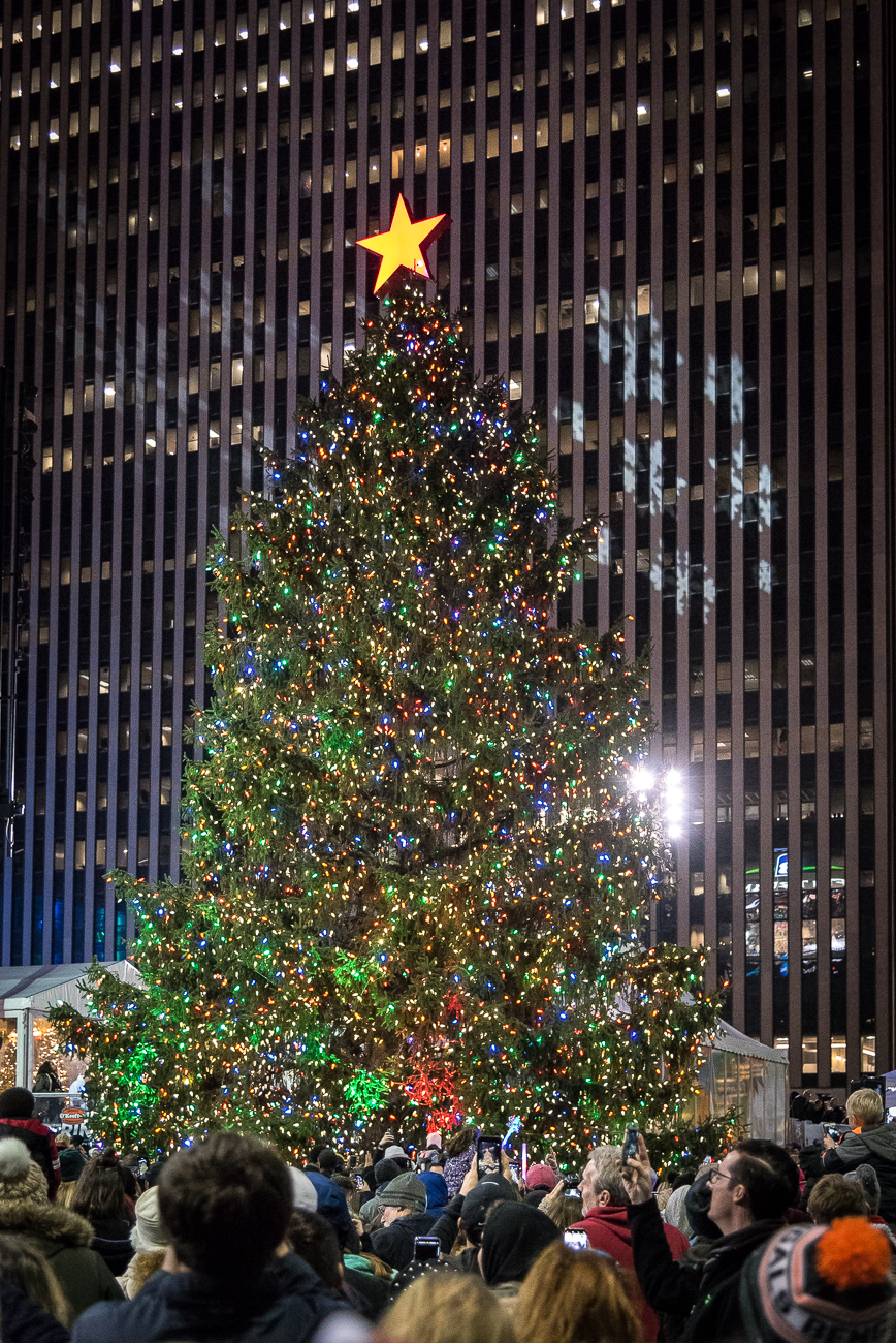 Fountain Square's Massive Christmas Tree Was Lit Last Night | Cincinnati Refined