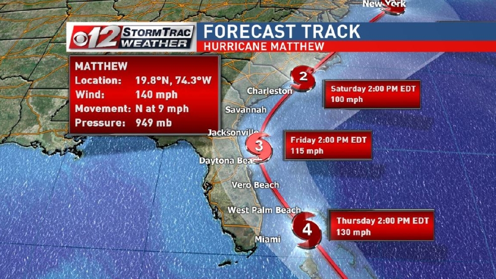Hurricane Watch Issued for Florida, Matthew Threatens Entire Southeast