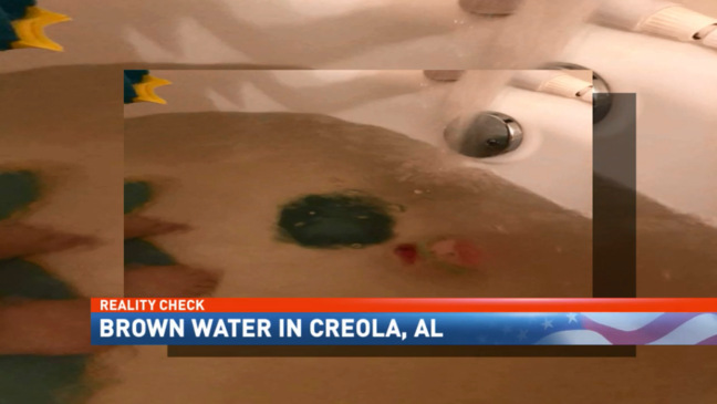 Creola residents still dealing with brown water