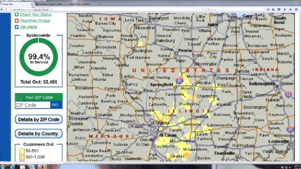 Power Outages Across Central Illinois WICS