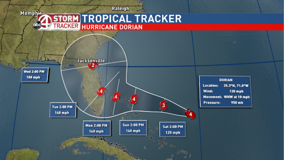 Dorian Becomes Category 4 Hurricane Friday Night Wciv